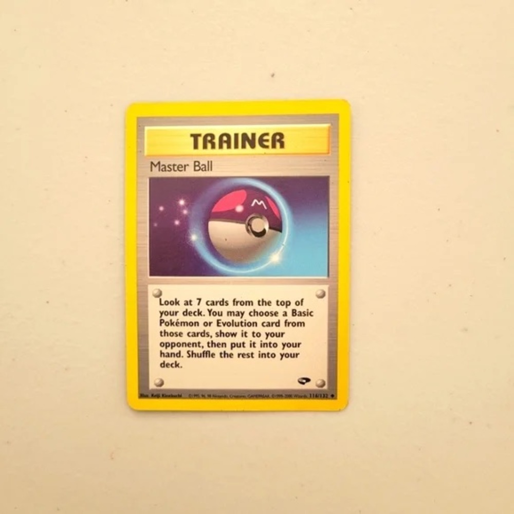 Pokemon Trainer Card - Yellow and Purple